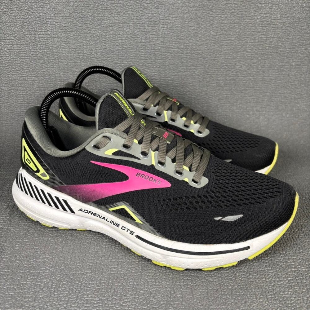 Brooks Adrenaline GTS 23 1203811B037 Size 9 Women`s Black Running Shoes - Picture 3 of 8